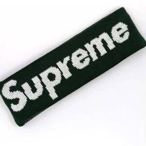 Supreme White Logo Headband